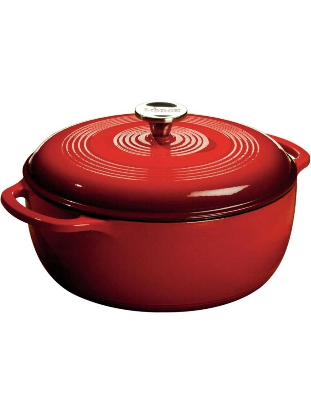 6 Quart Enamel Cast Iron Dutch Oven - Versatile, Durable, Island Spice Red
